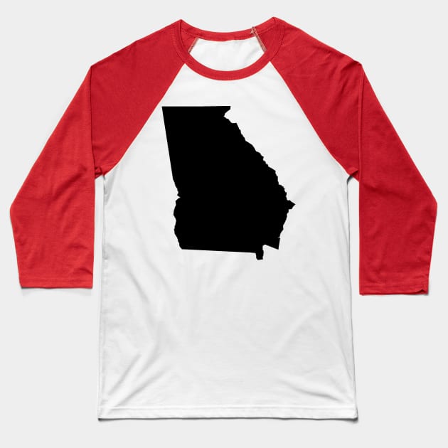 Georgia state of mind Baseball T-Shirt by MonkeyLogick
